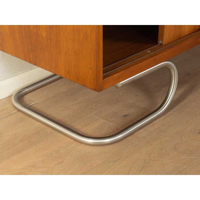 Brown Vintage Sideboard in Walnut, 1950s For Sale - Image 8 of 9