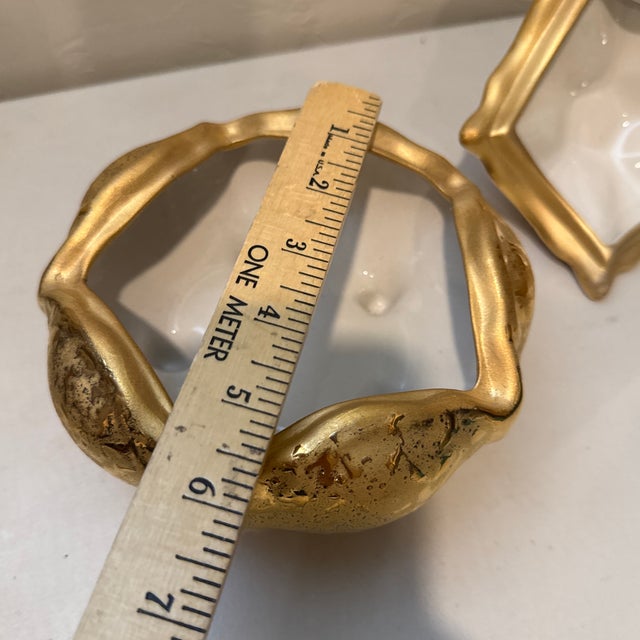Mid 20th Century 22 Karat Gold Ceramic Candy Dish For Sale - Image 11 of 12