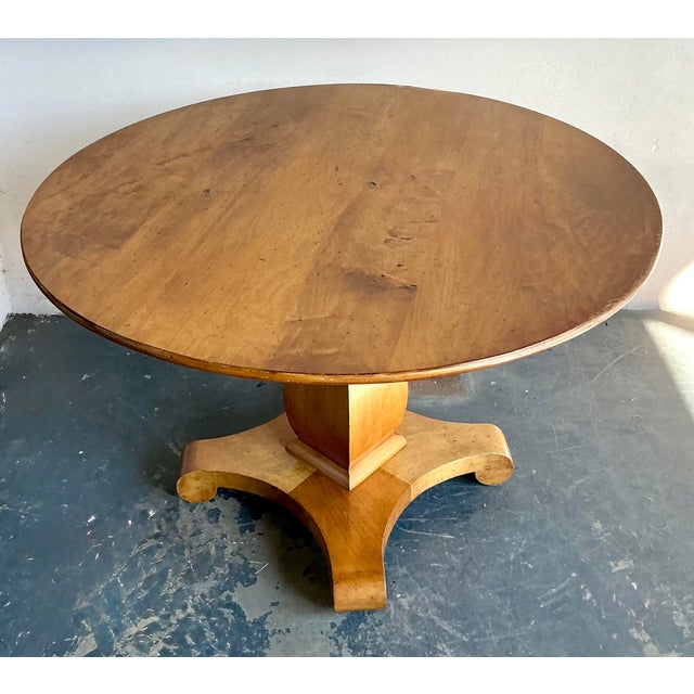Early 20th Century Vintage Boho Center Hall Table After Biedermeier For Sale - Image 5 of 6