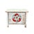 Abstract Vintage Distressed Pale Turquoise Blue Tri-Red-Fish Credenza Table Cabinet For Sale - Image 3 of 8