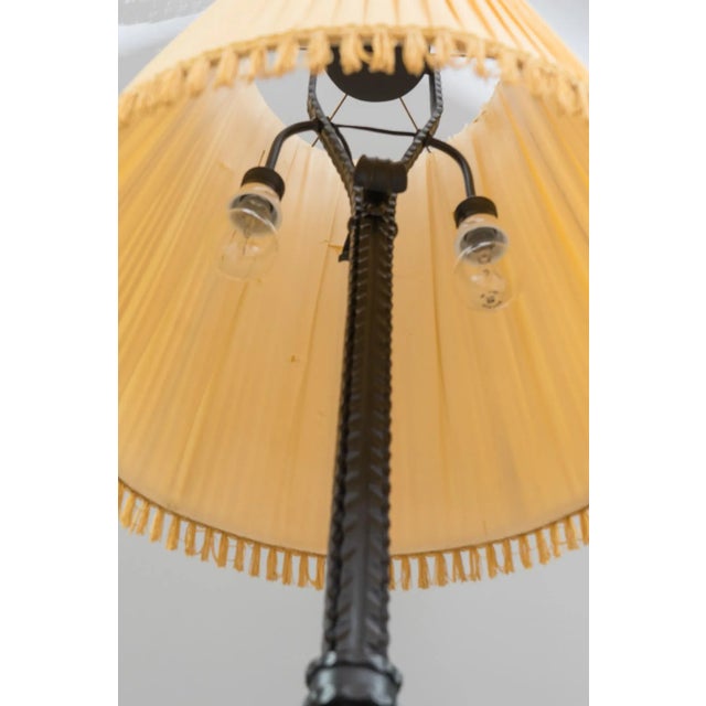 Wrought Iron Painted Floor Lamp, 1930s For Sale - Image 10 of 16
