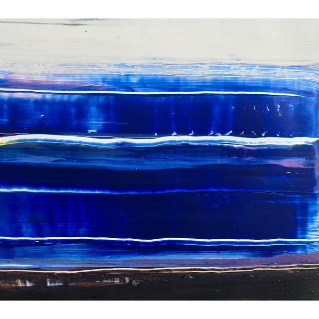 Contemporary Abstract Seascape — Original Oil Painting by Diane Grant | Color Field For Sale - Image 4 of 7