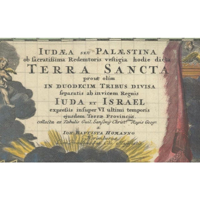 Map of the Holy Land Divided Among the Twelve Tribes, 1720 For Sale - Image 10 of 12
