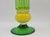 Mid-Century Modern Vintage Murano Style Studio Art Glass Tulip 12" Vase For Sale - Image 3 of 6