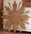 Wood Large Vintage Italian Giltwood Sunburst Mirror With Carved Scroll Frame For Sale - Image 7 of 8
