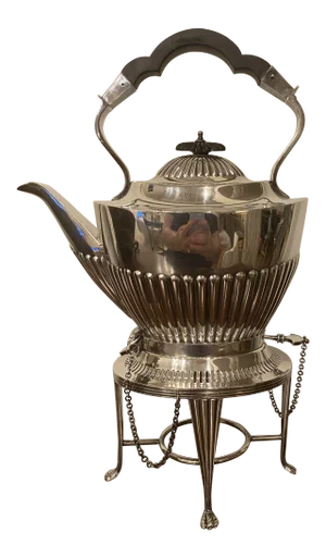 Antique Mappin and Webb Sheffield Teapot on Stand