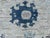 Handmade Oushak Style Blue and Ivory Floral Rug For Sale - Image 4 of 6