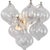 Julie Neill for Visual Comfort Signature Caselli 15" Sconce in Burnished Silver Leaf with Clear Glass For Sale