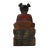 Figurative Vintage Chinese Wooden Carved Home Guardian Deity Figure For Sale - Image 3 of 7