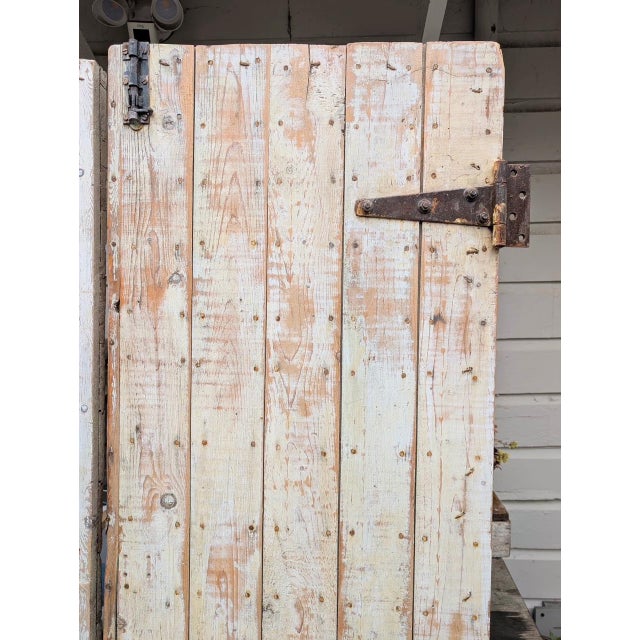 Farmhouse Stunning Salvaged Barn Doors For Sale - Image 3 of 5