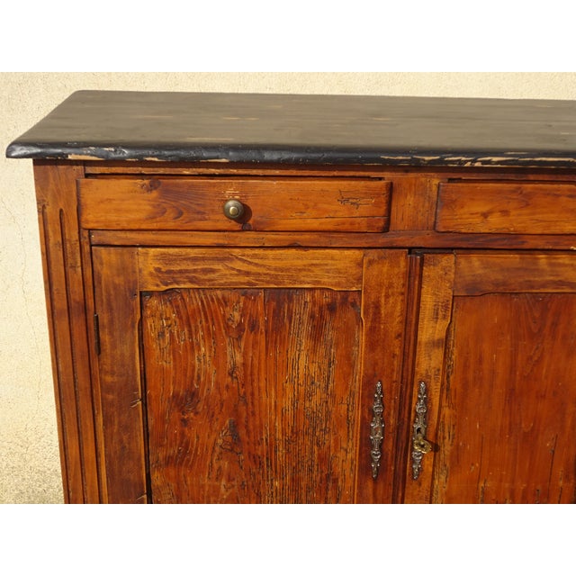 Vintage Parisian Pine Buffet, 1890s For Sale - Image 9 of 18