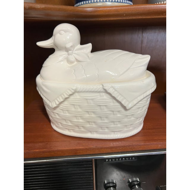 1950s Mid Century Ceramic Duck Gravy /Tureen Chairish