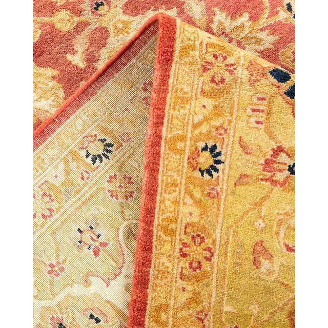 Mogul Collection Hand-Knotted Area Rug - Orange 6' 2" x 9' 5" For Sale In New York - Image 6 of 9