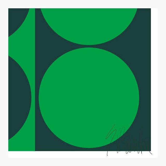 Not Yet Made - Made To Order Dynamic Pair Green Fine Art Print 28.5" X 40" by Liz Roache For Sale - Image 5 of 6