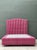 Dark Pink Vintage Custom Queen Platform Bed in Scalamandre “Jakarta”: For Sale - Image 8 of 12