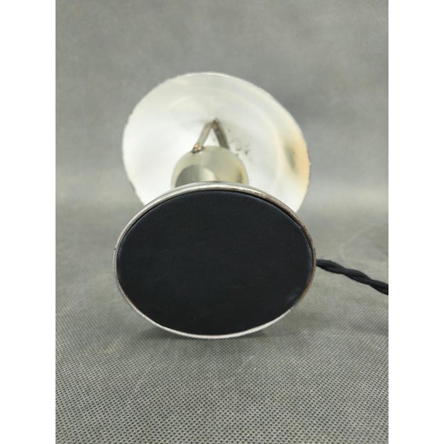 Silver Bauhaus Chrome Table Lamp with Adjustable Shade, 1930s For Sale - Image 8 of 11