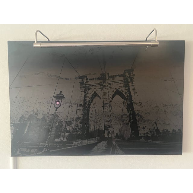 Modern Steel Wall Hanging Brooklyn Bridge For Sale - Image 4 of 9