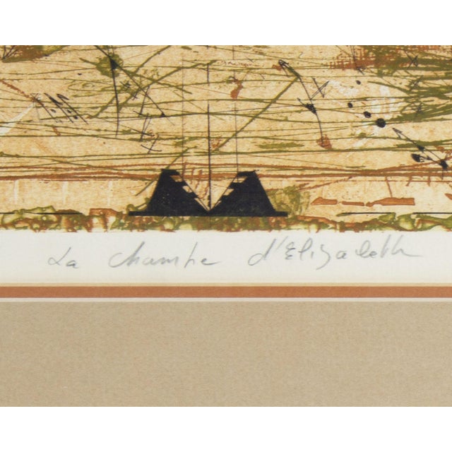 “La Chambre D'Elizabeth” Abstract Etching by Georges Dussau For Sale - Image 4 of 8