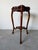 Brown Vintage Carved Mahogany Wood Scalloped End Table With Lower Shelf For Sale - Image 8 of 12