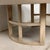 Greige Vintage Round Low Coffee Table With Cerused Finish and Arch Base For Sale - Image 8 of 12