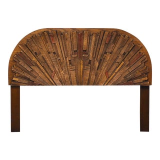 Lane Pueblo Brutalist Queen Headboard For Sale