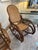 Rattan and Double Caned Rocking Chair For Sale - Image 11 of 12
