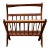 Sculptural Teakwood Magazine Rack Ernest Sohn for Etco Danish Mid-Century Modern For Sale