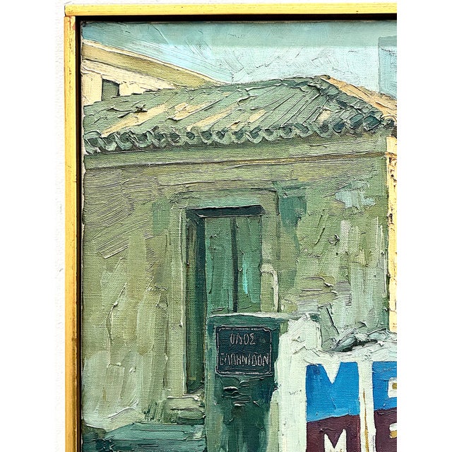 On the face of it, on offer is an ordinary street scene ostensibly painted in Greece. But you might be wrong. This is a...