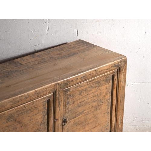 Antique 3-Door Sideboard in Pine, China, 1900 For Sale - Image 3 of 12