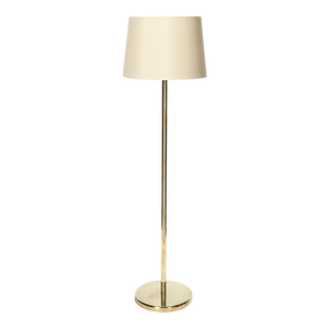Mid-Century Modernist Polished Brass Floor Lamp by Walter Von Nessen