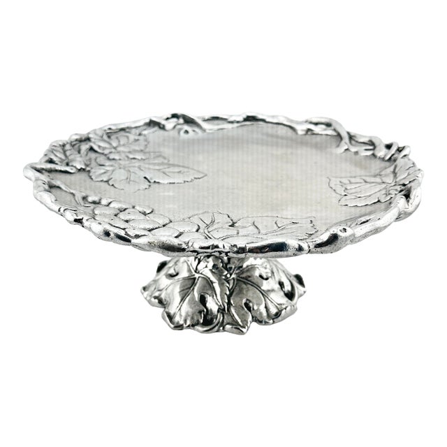 Arthur Court Grape Leaves Cake Stand For Sale