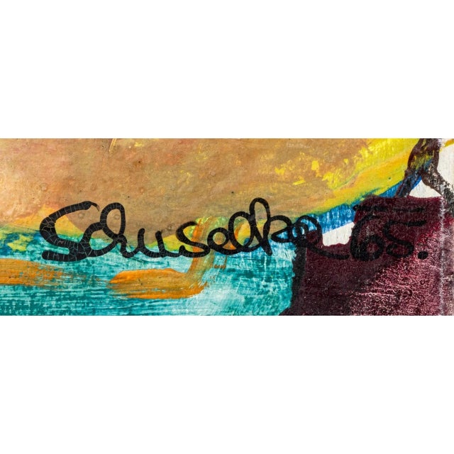 Elfi Schuselka Abstract Figure Acrylic, 1965 For Sale - Image 4 of 8