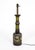 Metal Tall Black Champleve Enamel Bronze Lamp With Polychrome Flower Design For Sale - Image 7 of 11