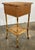 Wood Antique Scorched Bamboo Sewing Table For Sale - Image 7 of 12