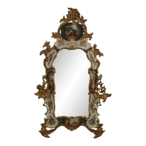 Venetian Paint Decorated Ornate Frame Mirror