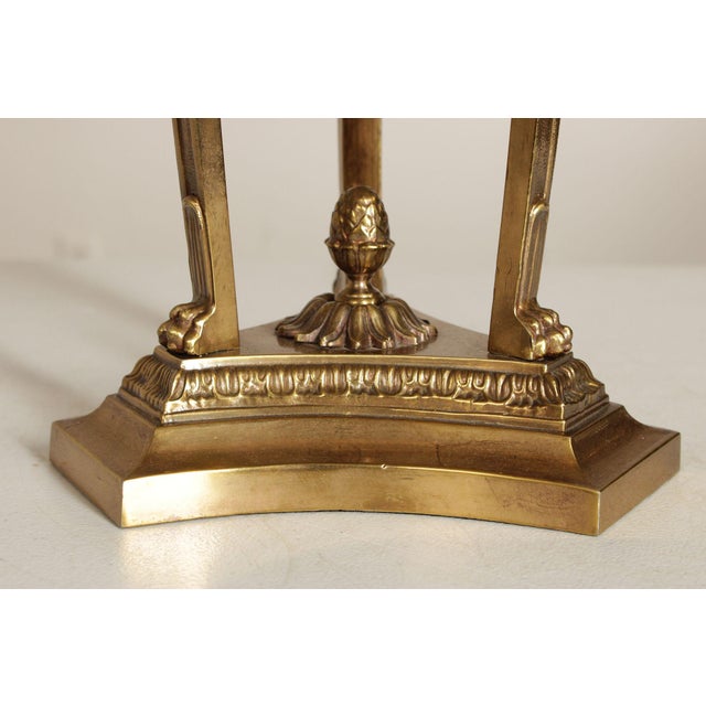 Empire Style Vintage Brass Table Lamp For Sale In Philadelphia - Image 6 of 12