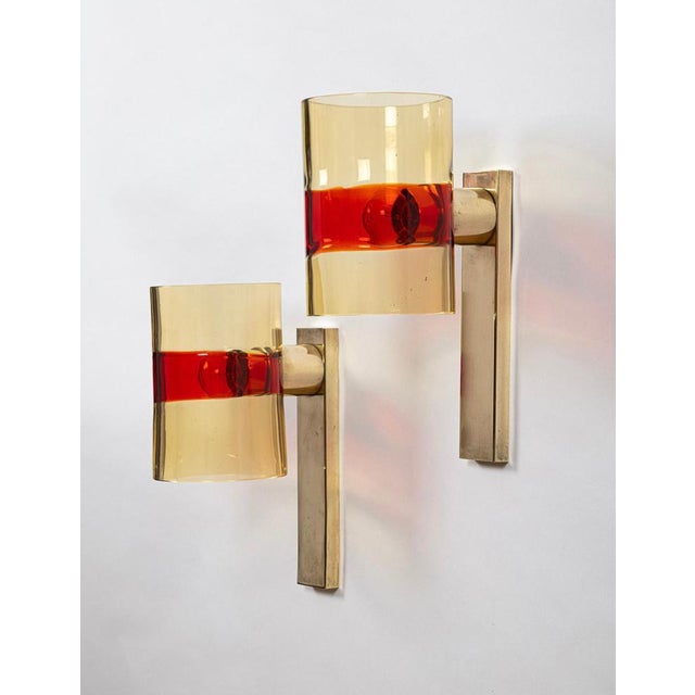 1960s Wall Lights attributed to Flavio Poli for Seguso, 1968 For Sale - Image 5 of 13