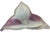 Murano Art Glass Purple White Lily Shaped Decorative Bowl For Sale - Image 10 of 17