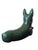Mid-Century Emerald Green Ceramic German Shepherd Sculpture by Saint Clément ​​France, 1950s-1960s For Sale - Image 4 of 5