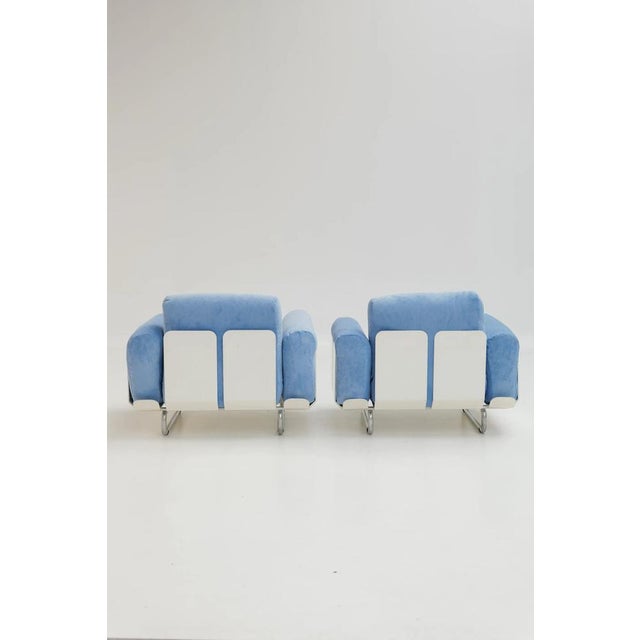 1980s Senzafine Lounge Chairs by Eleonore Peduzzi Riva for Zanotta, 1980s, Set of 2 For Sale - Image 5 of 16