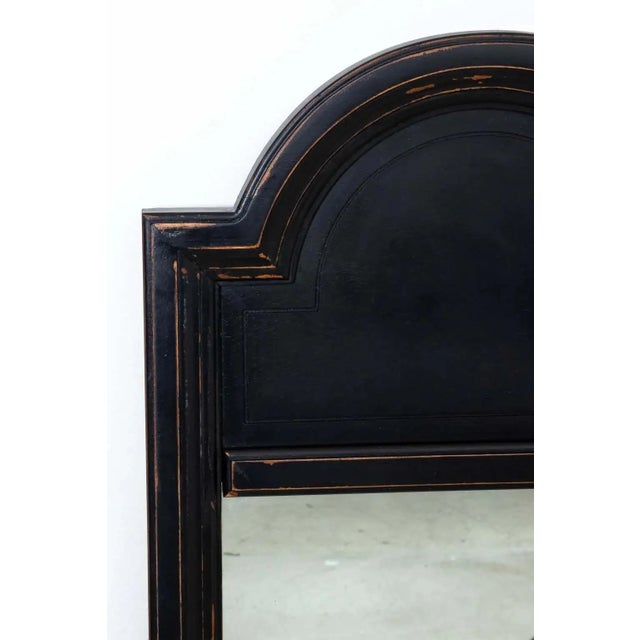 Mid-Century Modern Pair Black Mid Century Mirrors For Sale - Image 3 of 10