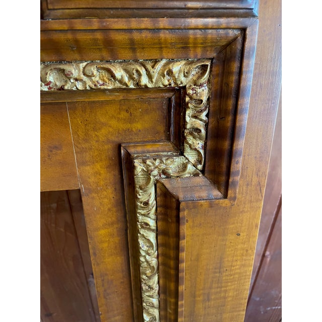 Early 21st Century Tiger Maple Mantel Piece For Sale - Image 5 of 14