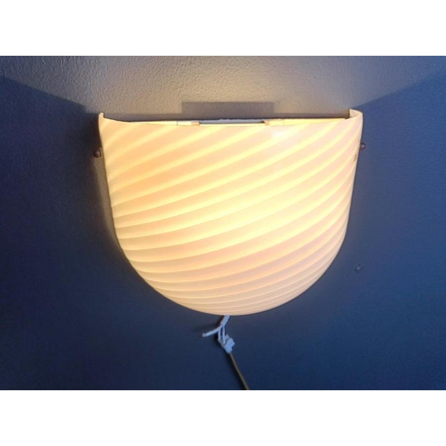 Murano Swirl Glass Sconce attributed to Vm-Vetri, Italy, 1970s For Sale - Image 15 of 17