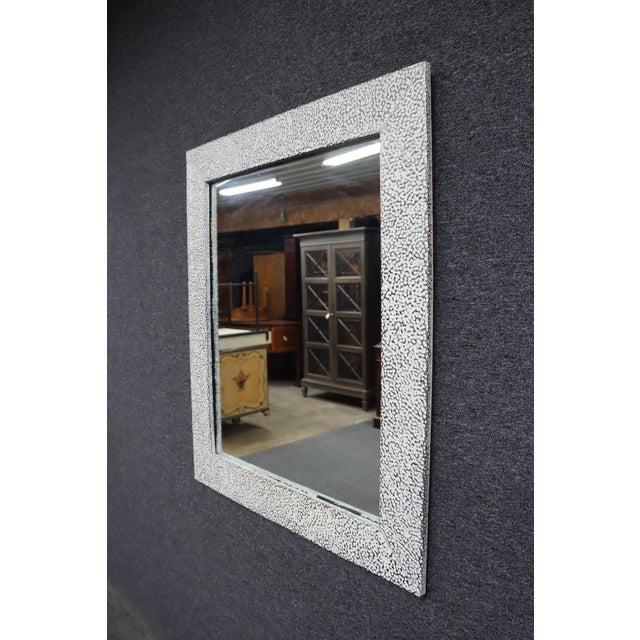 Contemporary Olde Good Things "Pebbles" Reclaimed Zinc Framed Wall Mirror For Sale - Image 3 of 13
