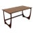 Mid-Century Modern Sculptural Walnut Coffee Table – Vintage MCM Crescent U-Base Low Table. For Sale