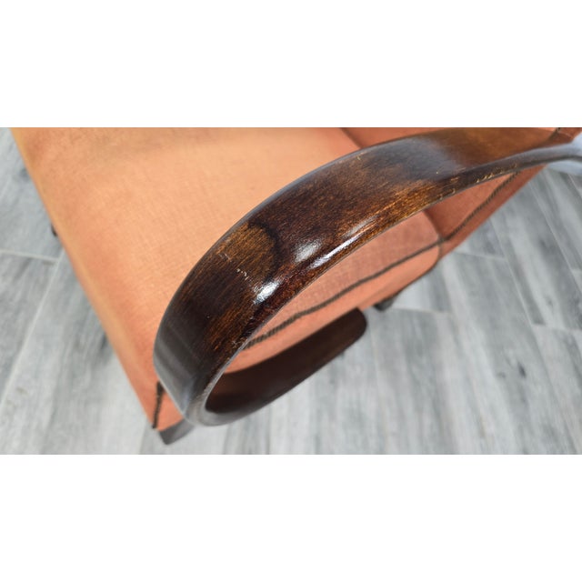 Art Deco Lounge Chair from Jindrich Halabala For Sale - Image 4 of 10