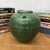Wabi Sabi Character Green Glazed Stoneware Water Jar For Sale - Image 11 of 15