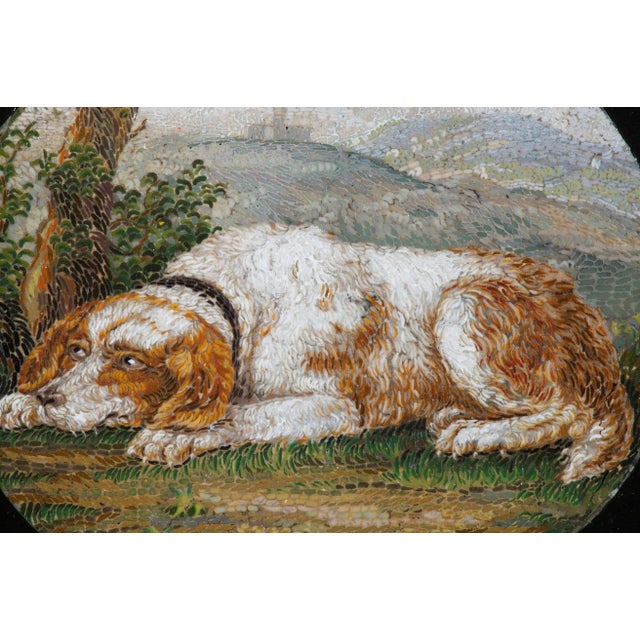 Micromosaic and Gold Paperweight in the style of G. Barberi. Early 19th Century For Sale - Image 4 of 13