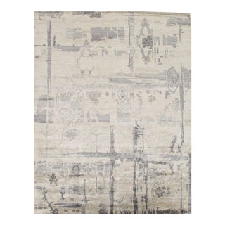 Modern Ivory Area Rug- 6' 1" X 8' 7" For Sale