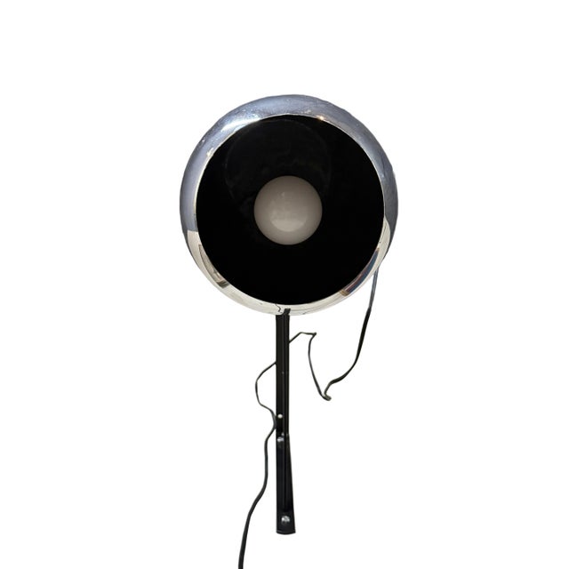 Mid-Century Modern Vintage MCM Hanging Silver Ball Light For Sale - Image 3 of 8